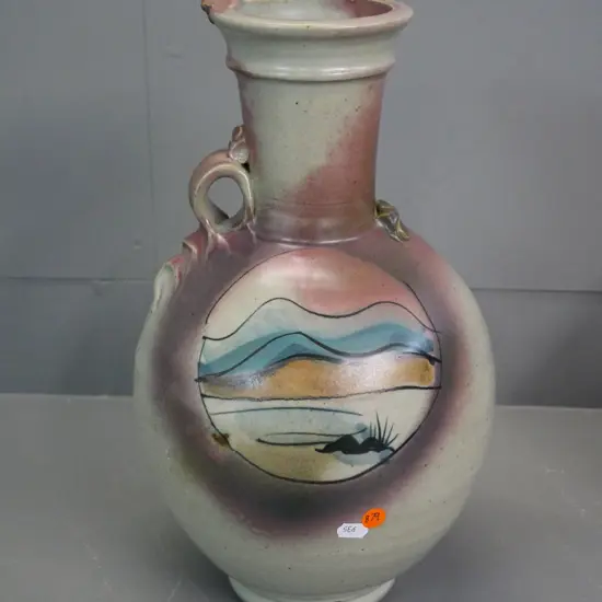 studio pottery vase - H-380