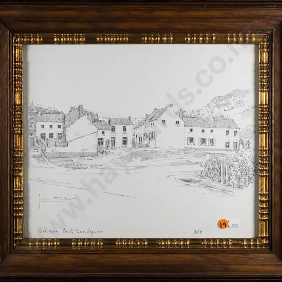 framed print - French buildings H-280 W-340