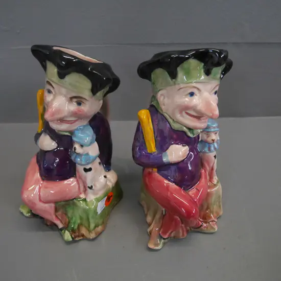 2x Melba ware Punch toby jugs
