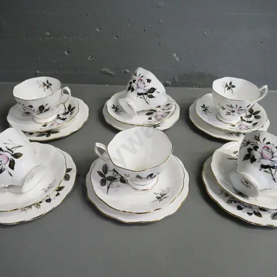 6 Royal Albert 'Queen's Messenger' pattern trios