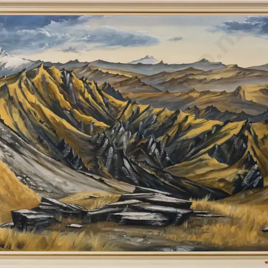 McHugh 1967 - framed oil - "Towards Aspiring" H-590 W-780