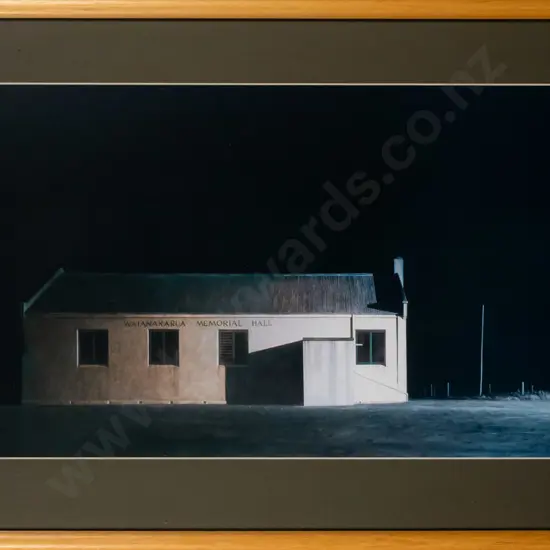 framed Grahame Sydney print - "Memorial Hall" H-290 W-590