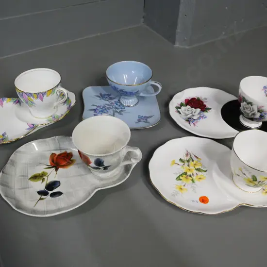 5 china tennis sets - Queen Ann, James Kent, Bell and 1 Royal Albert