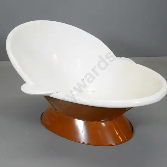 vintage tin bath - some scratches to interior finish H-520 W-760 L-940