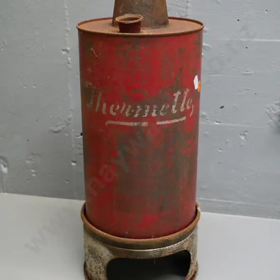 vintage thermette - paint wear and corrosion H-400