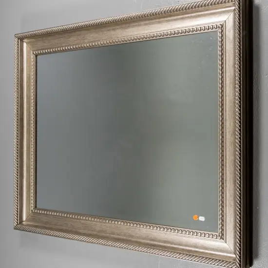 gilt framed bevelled edge wall mirror H-750 W-960