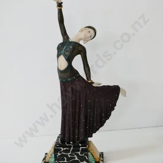 composite reproduction deco style dancing woman figure H-500