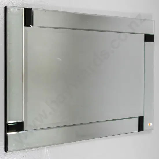 deco style bevelled edge wall mirror H-600 W-910