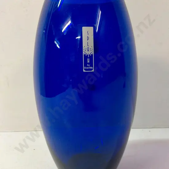 cobalt glass vase by Everitts H-250