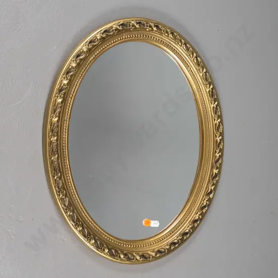 gilt framed wall mirror H-450 W-350