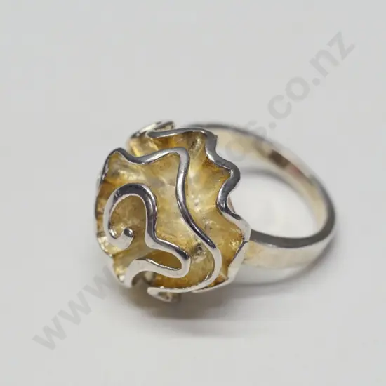 silver dress ring stamped 925