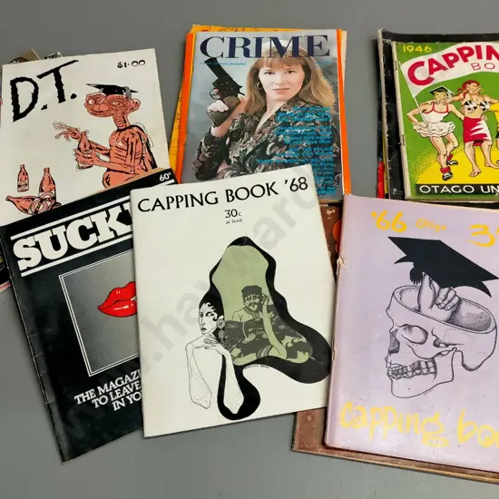 collection of University of Otago Capping books from 1946-1990