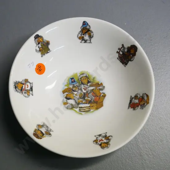 Crown Lynn Wombles theme child's bowl D160