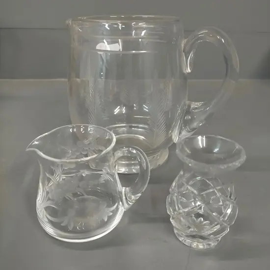 Stuart crystal water jug H-160, small crystal jug, vase