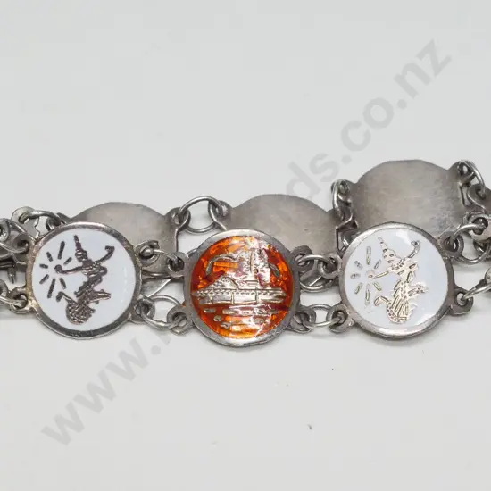 silver bracelet stamped Siam sterling