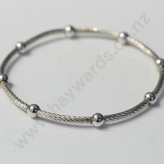 silver bangle stamped 925