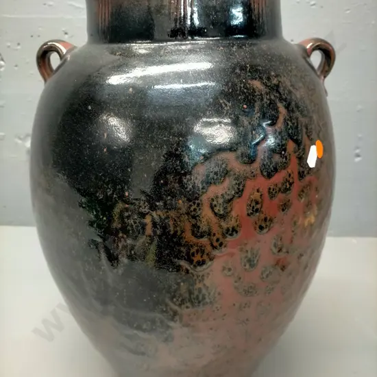 large Paul Fisher NZ  studio pottery vase H-500