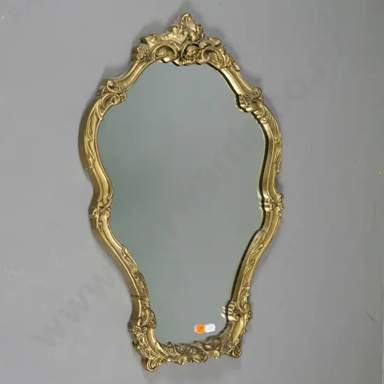 gilt framed wall mirror H-510 W-320