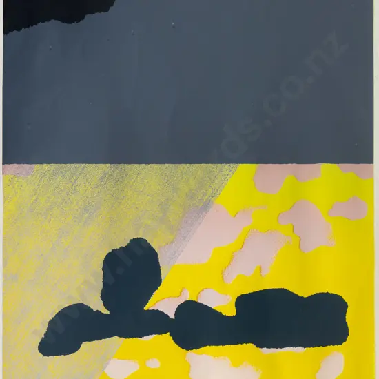 Michael Smither '75 - framed print - abstract - needs a clean under the glass H-710 W-480