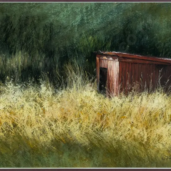 Julie Greig 2004 - framed pastel "Vacancy Near Arthur's Pass" H-230 W-380