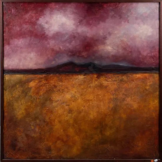 Dean Buchanan? -oil on canvas & plaster - landscape H-860 W-860
