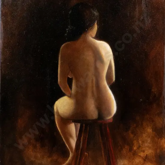 Passmore 2008 -box oil on canvas "Seated Nude" H-610 W-460