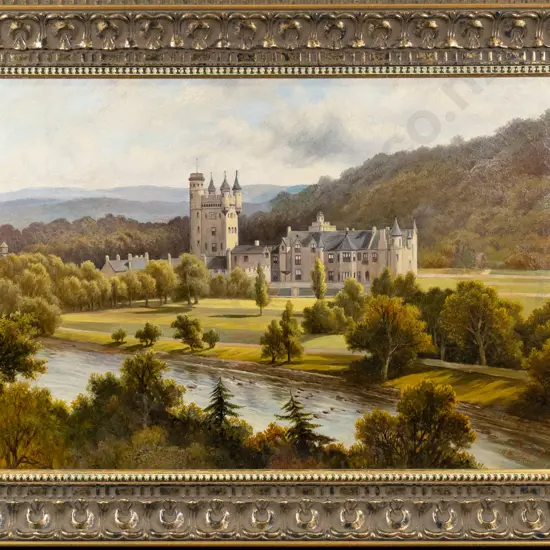 Henry Maidment - framed oil - "Balmoral Castle" H-490 W-740