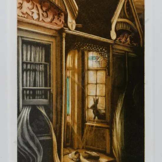 Olav Nielsen '07- framed lid eidition print 11/11 "Afterglow" H-390 W-150