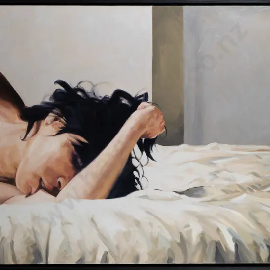 Stephen Martyn Welch 2009 -framed oil "Her own game" H-620 W-920