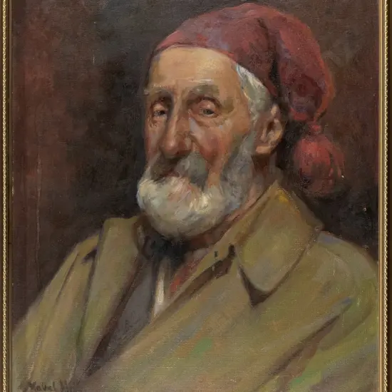 Mabel Hill circa 1910 -framed oil - portrait- some age damage H-510 W-400