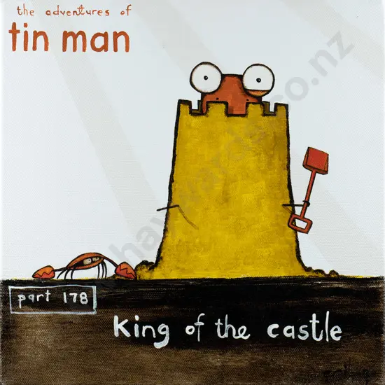 Tony Cribb - oil on box canvas "The adventures of Tin Man Part 178 " H-250 W-250