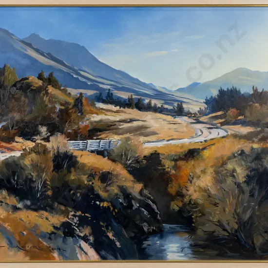 W F Moore '04 -framed oil "Autumn Morning Dansey's Pass H-490 -640