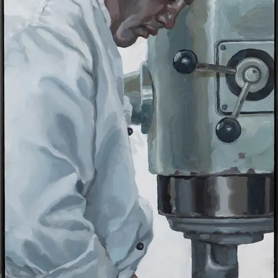 Matt Gauldie - framed oil "The Cheff"  H-760  W-380