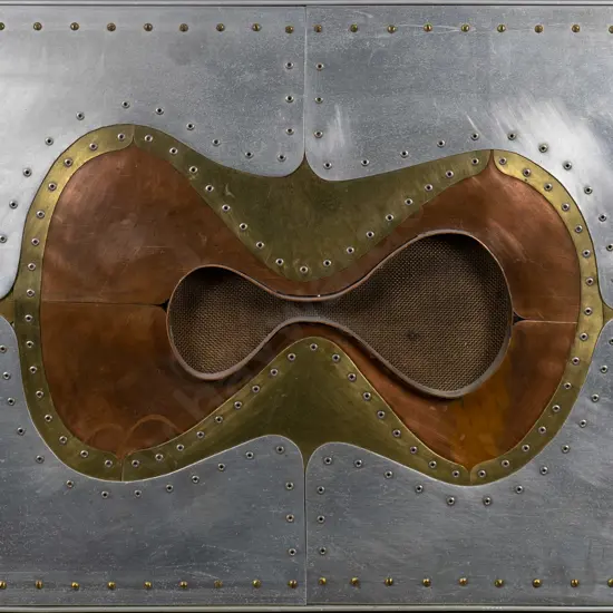 John Middleditch 1970 -framed mixed media H-460 W-610