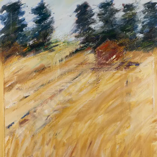 Virginia Matson - oil on boxed canvas "Harvest" H-600 W-450