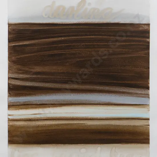 Marilynn Webb 1994 - framed watercolour "Somebody's Darling Lies Buried Here" H-530 W-380