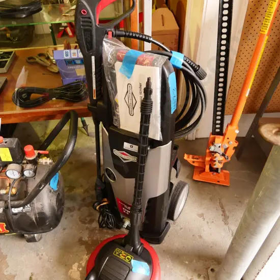 Briggs and Stratton pressure washer with deck cleaning attachment