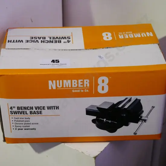 Number 8 4" swivel bench vice