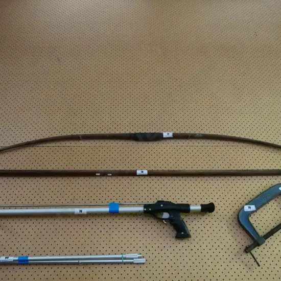 vintage wooden archery bow