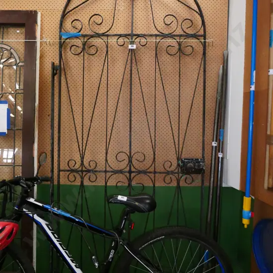 large wrought metal garden gate H-2380 W-1040