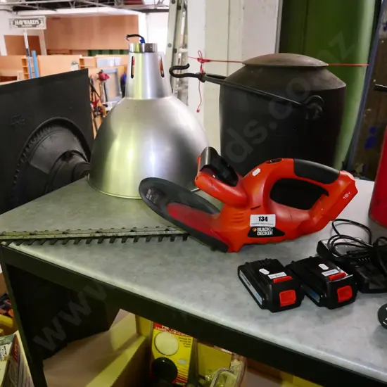 Black and Decker 18V battery powered hedge trimmers