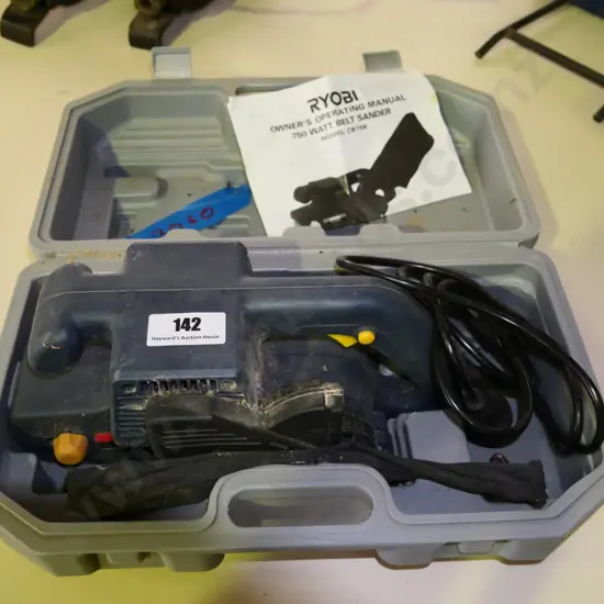 cased Ryobi belt sander