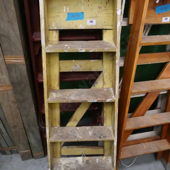 4 step wooden ladder