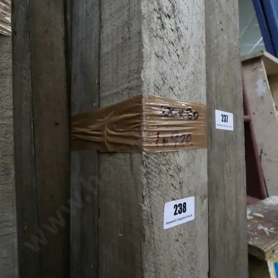 2 lengths of tanalised  100x80 timber-  1.9m, 2.2m lengths