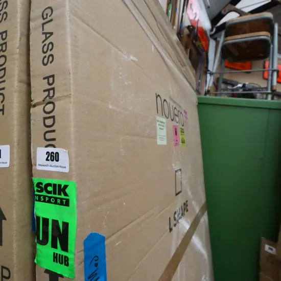 L Shape shower glass corner 800(758x1995)