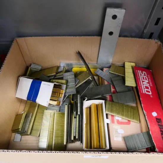 box of braids and staples