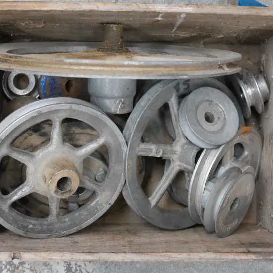 box of machinery wheels