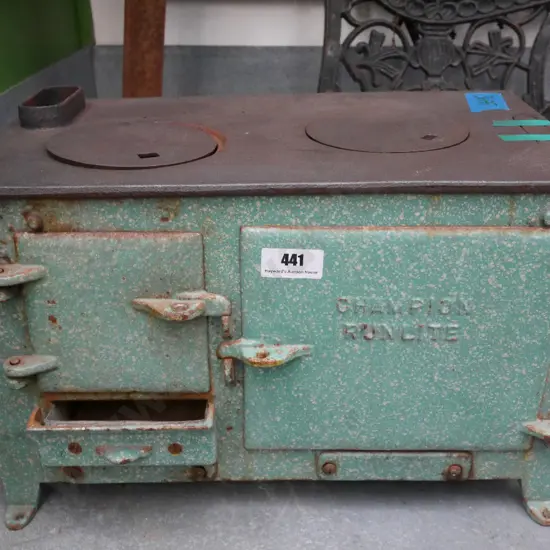 Champion Run Lite green speckled stove 