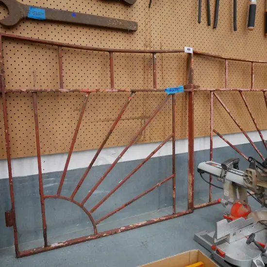 pair of metal sunburst gates Overall H-820 W-1760