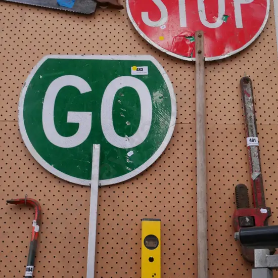 2 Stop, Go signs